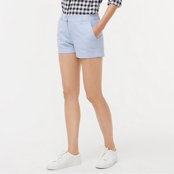 J. Crew Factory blue Oxford shorts - Picture 1 of 9
